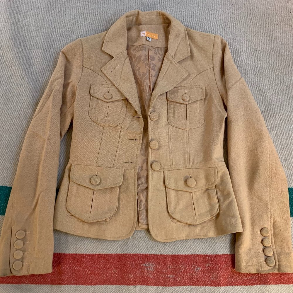Tulle Wool Mustard Blazer
